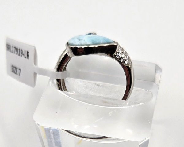 Larimar and Topaz Ring - Image 3