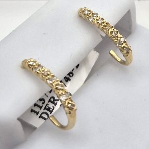 Gold and Diamond earrings