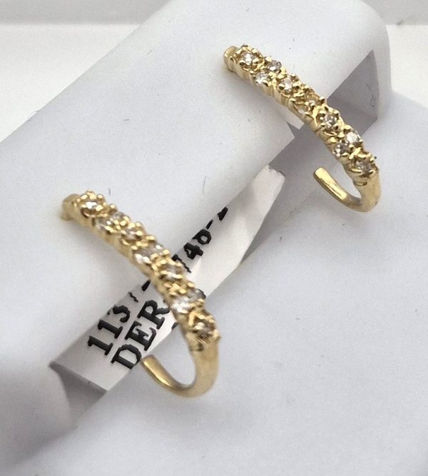 Gold and Diamond earrings