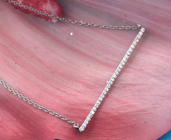 Diamond Bar Necklace
