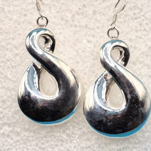 Infinity earrings sterling