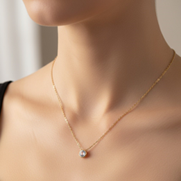 Aquamarine charm pendant