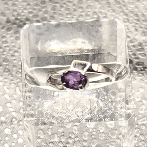 Amethyst and Sterling Ring