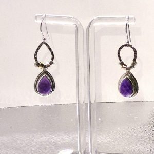 Amethyst and Sterling Earrings