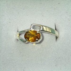 Citrine and Sterling Silver Ring