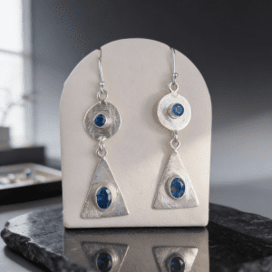 Natural Apetite and Sterling Silver Earrings.